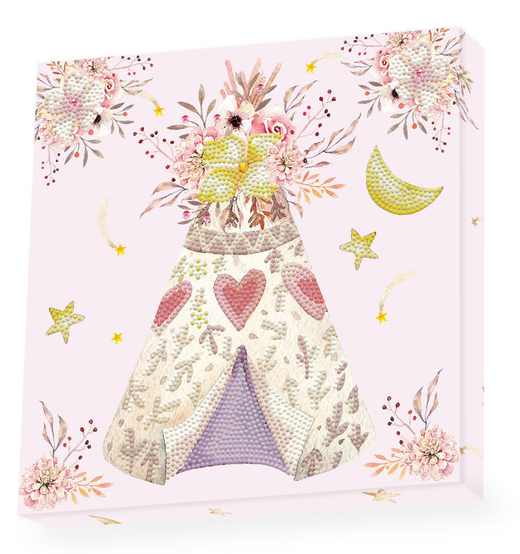 Image de  Kit Diamond Dotz Box enfant tipi coloré 