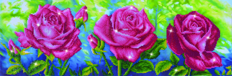 Image de  Kit diamond dotz moyen les roses du jardin 