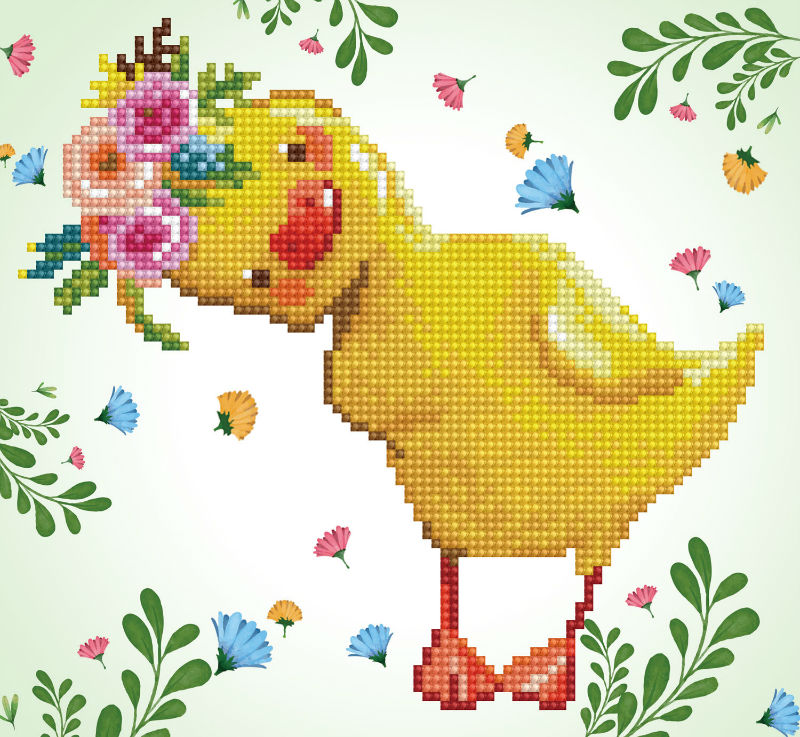 Image de  Kit Diamond Dotz débutant petit canard 