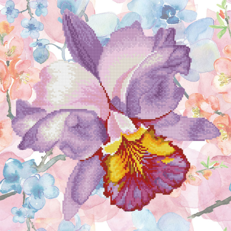 Image de  Kit Diamond Dotz moyen sparkle garden mauve 
