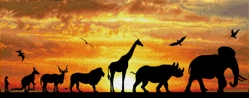 Image de  Kit Diamond Dotz moyen ciel africain 