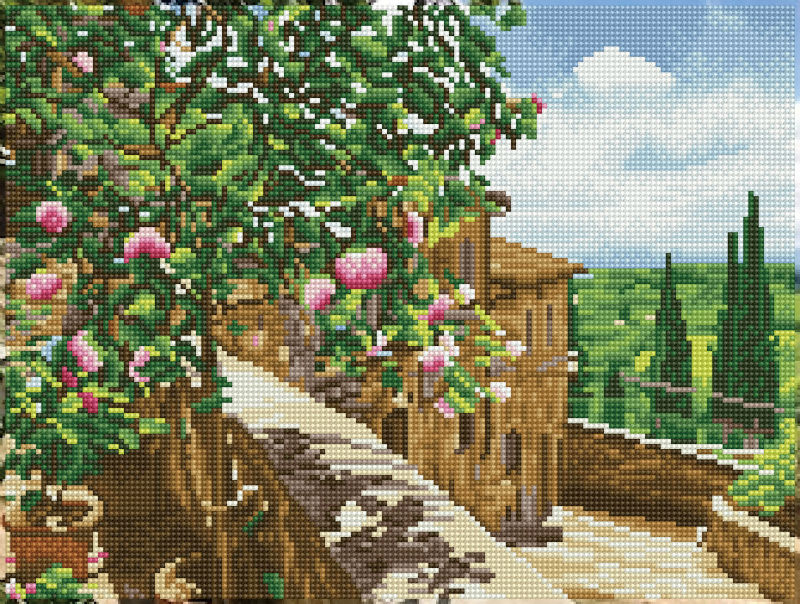 Image de  Kit Diamond Dotz Squares paysage de toscane 