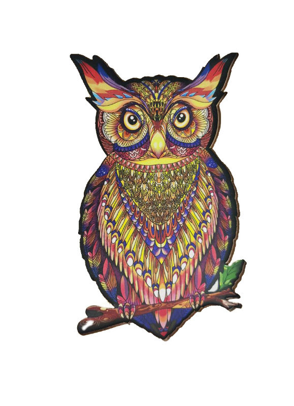 Image de  Puzzle bois hibou M 