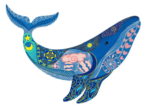 Image de  Puzzle bois baleine L 