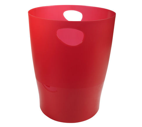 Image de  Corbeille a papier ovale 15l ecobin rouge trans 