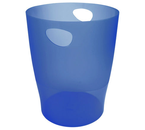 Image de  Corbeille a papier ovale 15l ecobin bleu r trans 