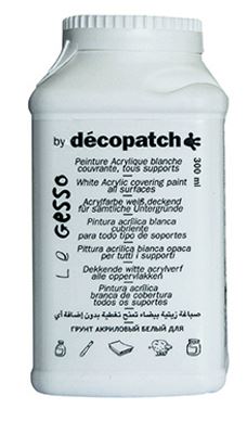 Image de  Flacon Gesso 300g, peinture acrylique blanche 