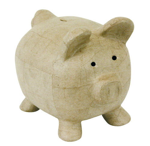 Image de  Tirelire cochon en papier mâché 