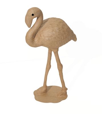 Image de  Flamant rose en papier mâché 