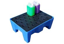 Image de  Bac retention 70l bleu noir 