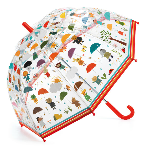 Image de  Parapluie enfant sous la pluie 