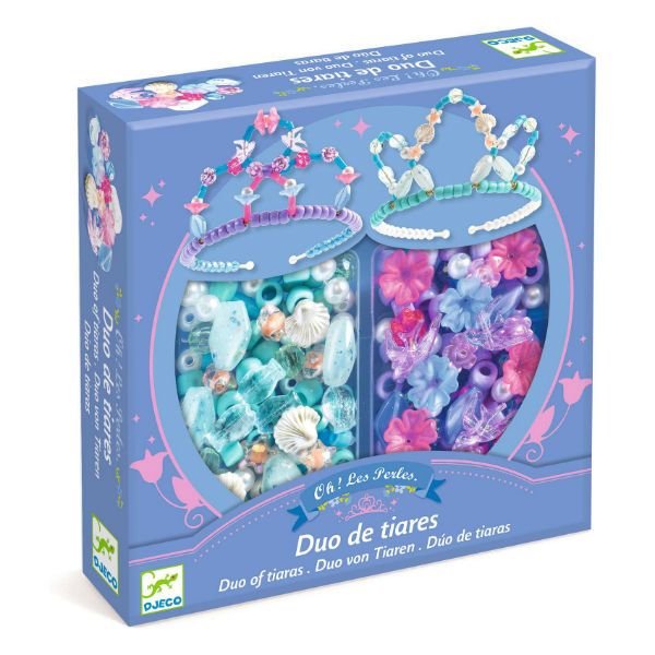 Image de  Perles & bijoux duo de tiares bleu 