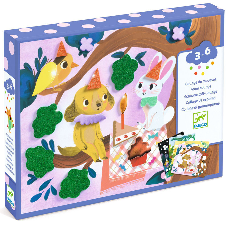 Ref. DJEDJ00067, Collages pour les petits mousses fêtes scintillantes, marque DJECO