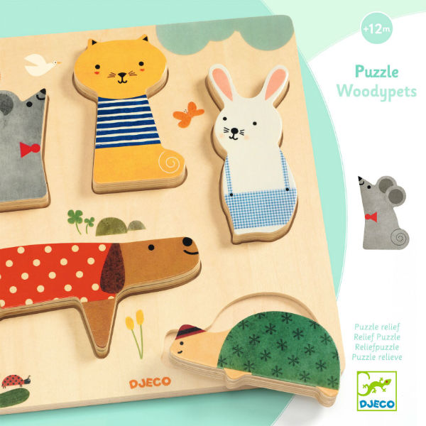 Image de  PUZZLES RELIEF WOODYPETS 