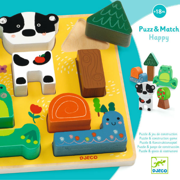 Image de  Puzzle relief puzz & match happy 
