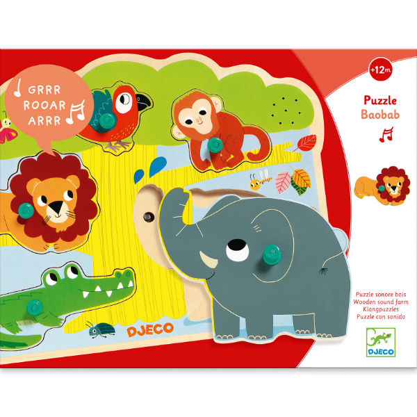 Image de  Puzzles sonores bois baobab nd15 