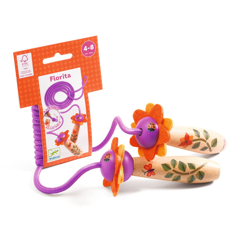 Ref. DJEDJ02018, Jeu d'adresse corde à sauter florita, marque DJECO