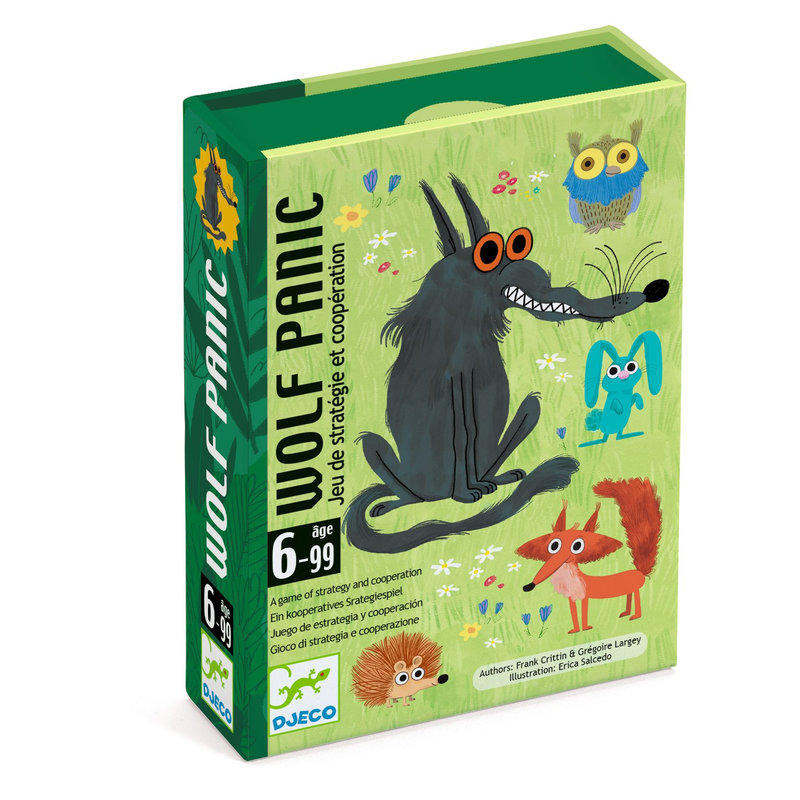 Ref. DJEDJ05080, Jeu de cartes wolfpanic, marque DJECO