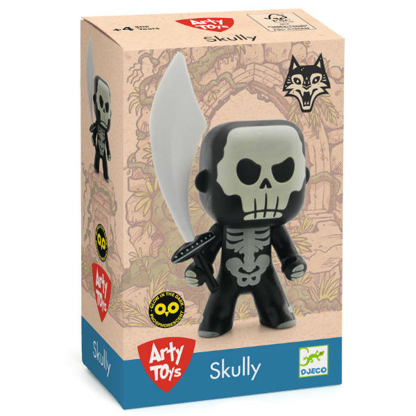 Image de  ARTY TOYS SKULLY (PHOSPHORESCENT) 