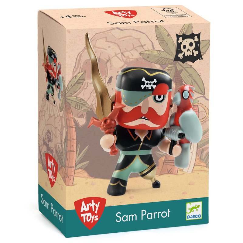 Ref. DJEDJ06816, ARTY TOYS SAM PARROT, marque DJECO