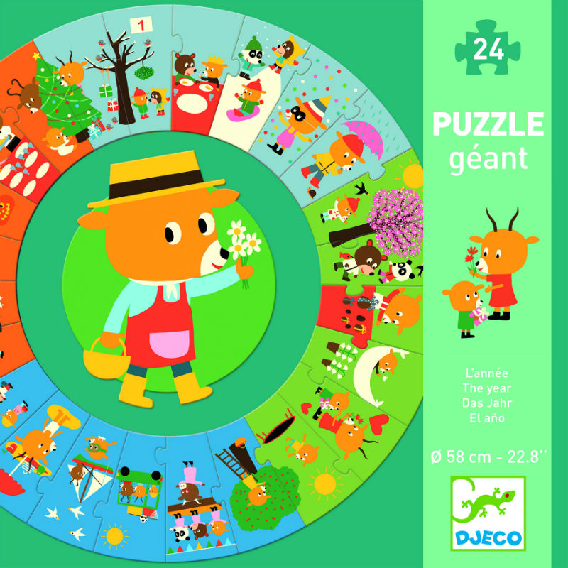 Image de  PUZZLES GEANTS L'ANNEE 24 PCS ND19 
