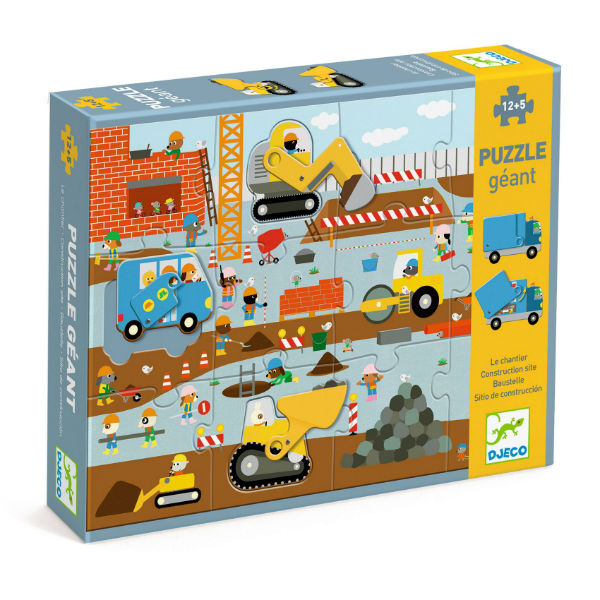 Image de  Puzzle géant le chantier 12pcs 