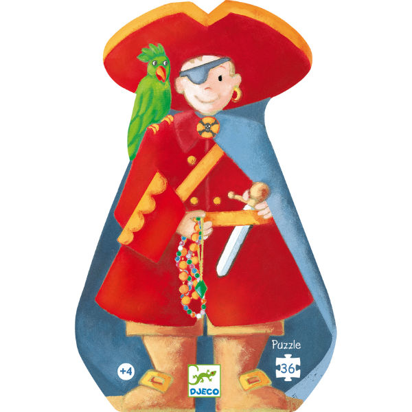 Image de  PUZZLES SILHOUETTES LE PIRATE ET SON TRESOR 36 PCS 