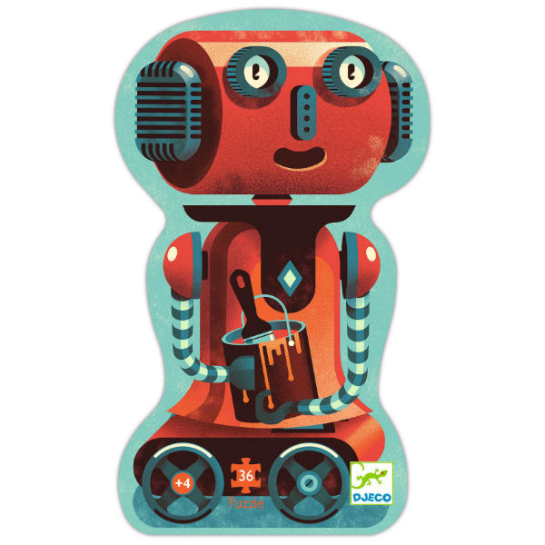 Image de  Puzzle silhouette Bob le Robot 36 pcs 