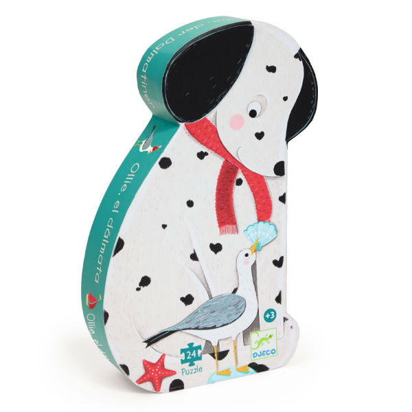 Image de  Puzzle silhouette ollie, le dalmation 24pcs 