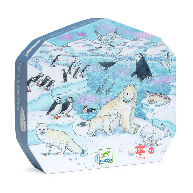 Ref. DJEDJ07294, Puzzle silhouette douceur polaire 54 pcs, marque DJECO