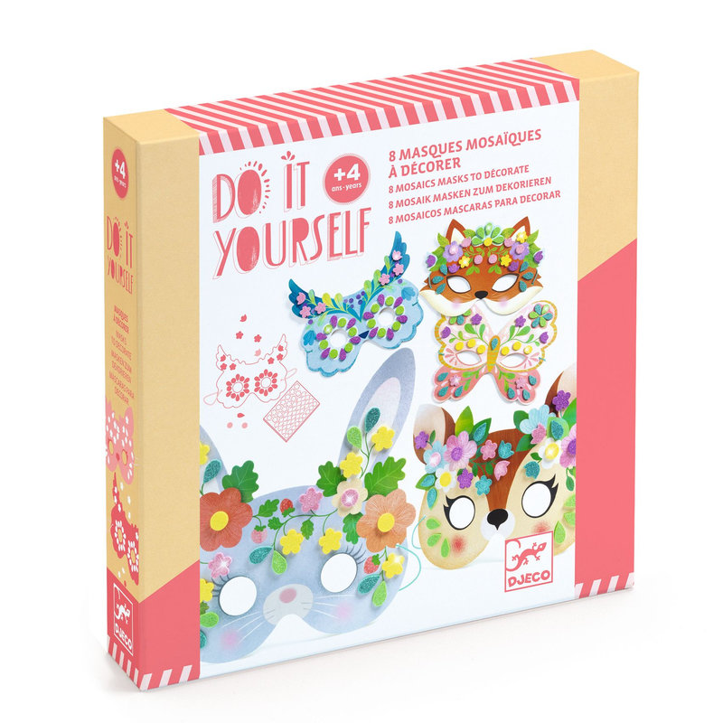 Ref. DJEDJ07936, Do it yourself mosaïques & stickers animaux de la forêt, marque DJECO