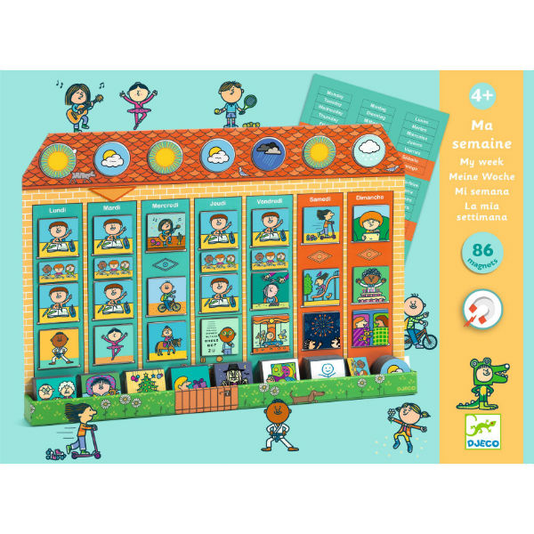Image de  Jeu éducatif tableau magnétique ma semaine 