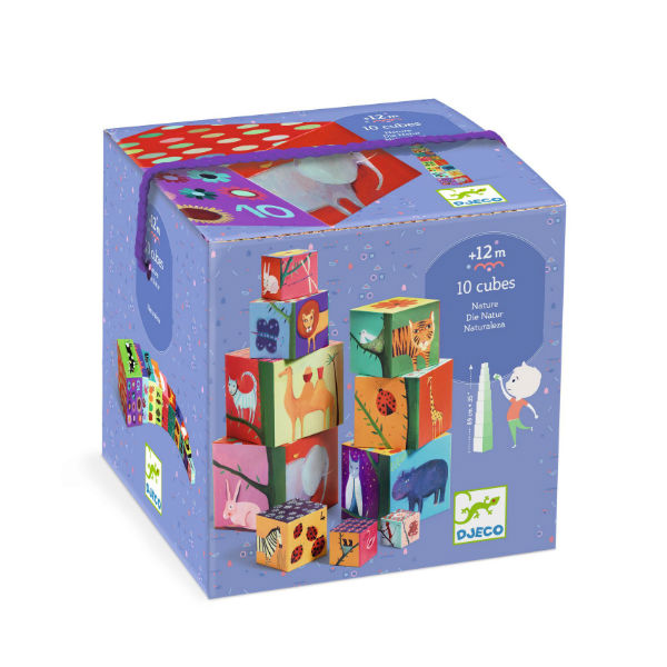 Image de  Cubes premier age 10 cubes nature et animaux nd15 