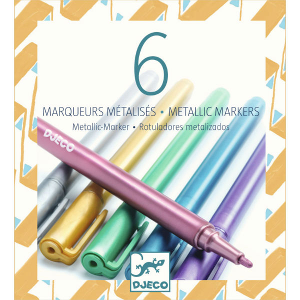 Image de  Boite 6 marqueurs metalliques nd15 