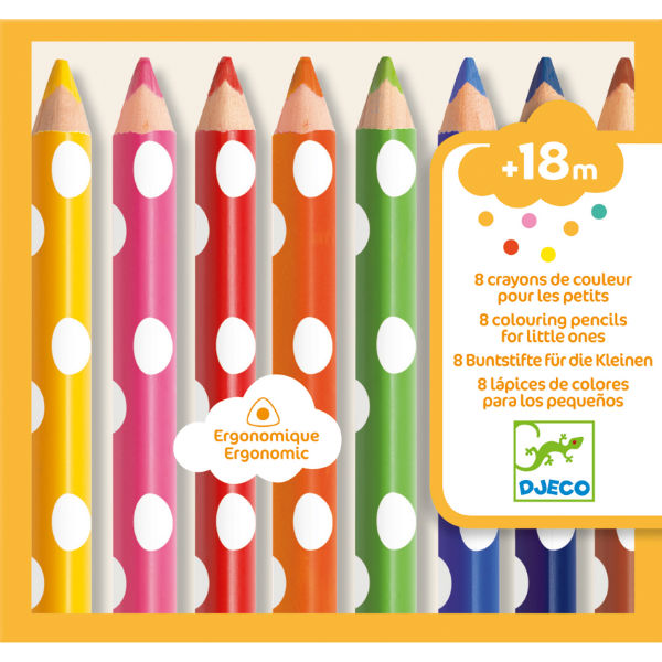 Image de  Boite de 8 crayon de couleur pour les petits 