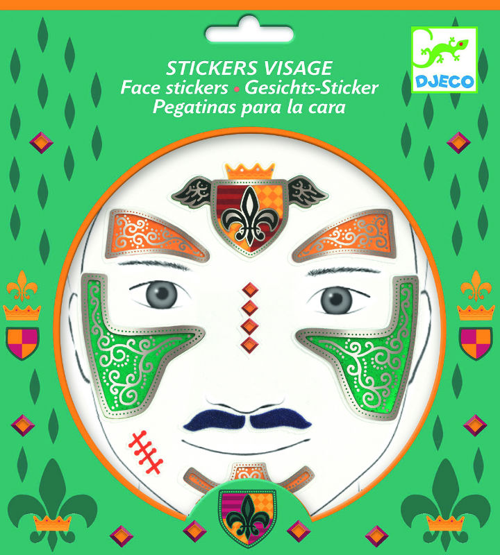 Image de  Stickers visage chevalier nd18 