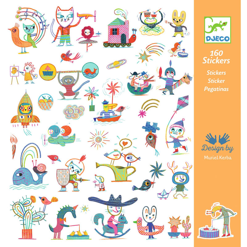 Ref. DJEDJ09318, Stickers gazette, marque DJECO