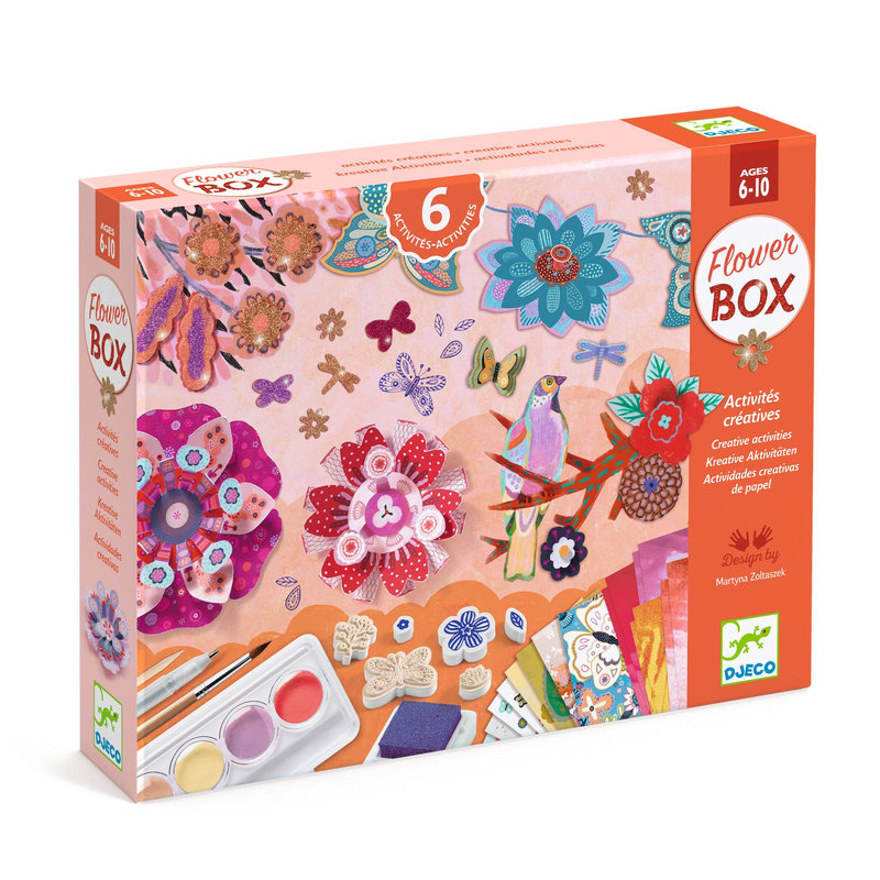 Ref. DJEDJ09330, Coffret multi-activites le jardin de fleurs nd20, marque DJECO