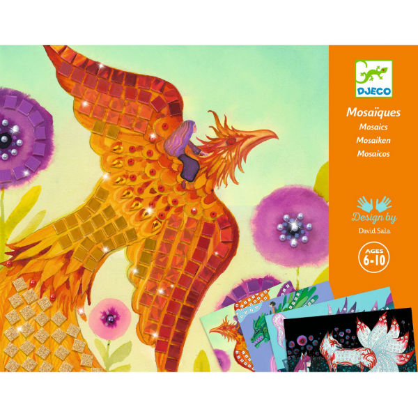 Image de  Collage mosaïque créatures légendaires 