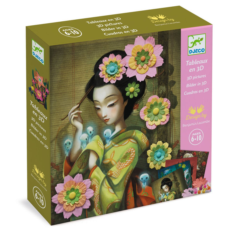 Ref. DJEDJ09455, Papier créatif rock'n'roses, marque DJECO