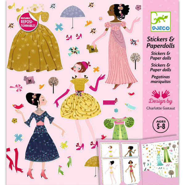 Image de  Pochette Stickers & Paper dolls Robes des 4 saisons 