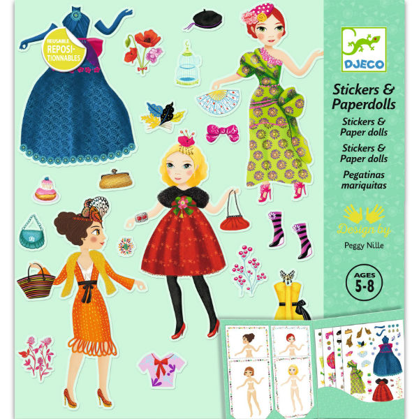 Image de  Pochette Stickers & Paper dolls Trop mode 