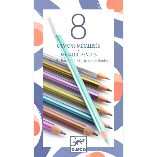 Image de  Boite 12 crayons couleurs metalliques nd15 