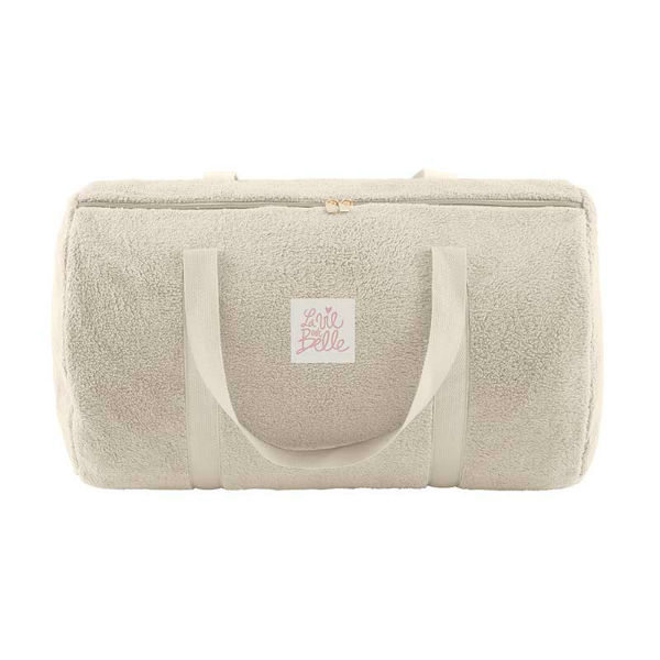 Image de  Sac Charlie la vie est belle moumoute beige 