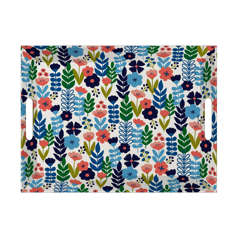 Image de  Plateau matt cuisine fleurie 