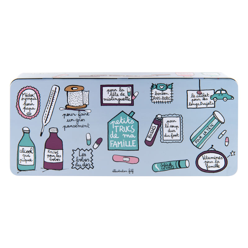 Image de  Boîte à medicaments famille en pleine forme 