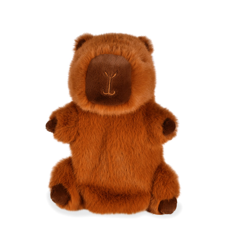 Ref. DOUHO3401, Histoire d'Ours - Podcoll marionnette capybara 24 cm, Marron, marque HISTOIRE D'OURS