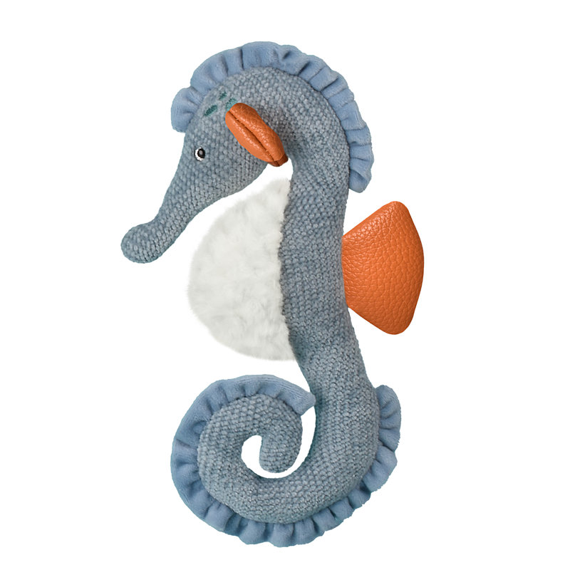 Ref. DOUHO3448, Histoire d'Ours - Trésors Marins peluche hippocampe 29 cm, Bleu, marque HISTOIRE D'OURS