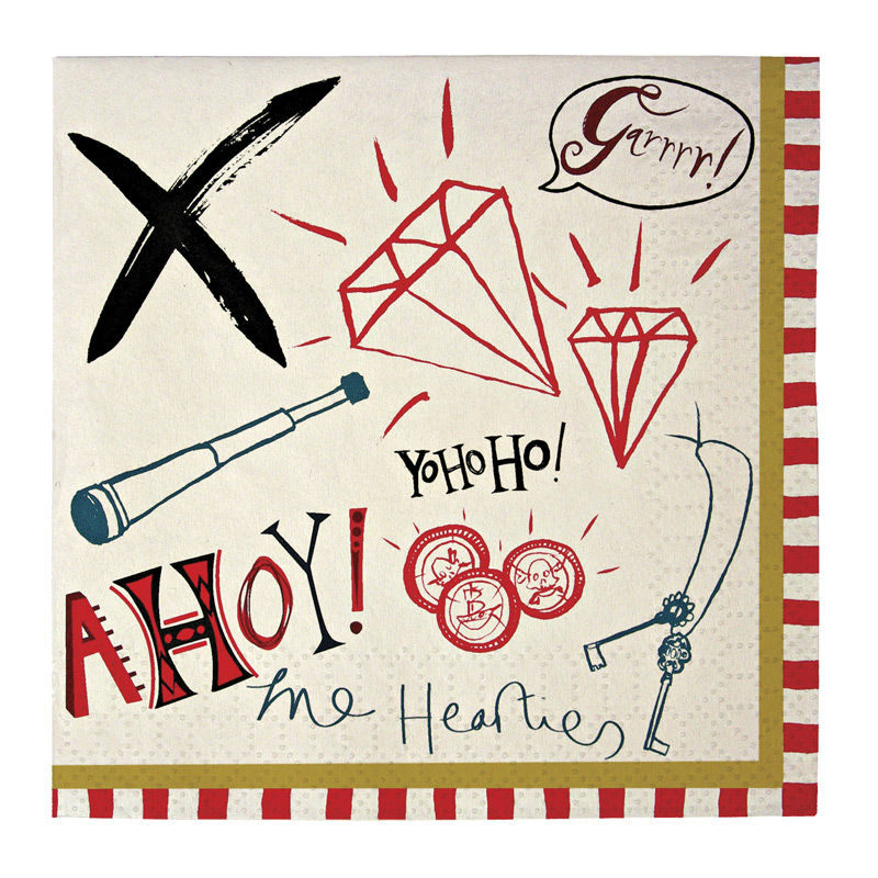 Image de  Pq 20 serviettes pirate 