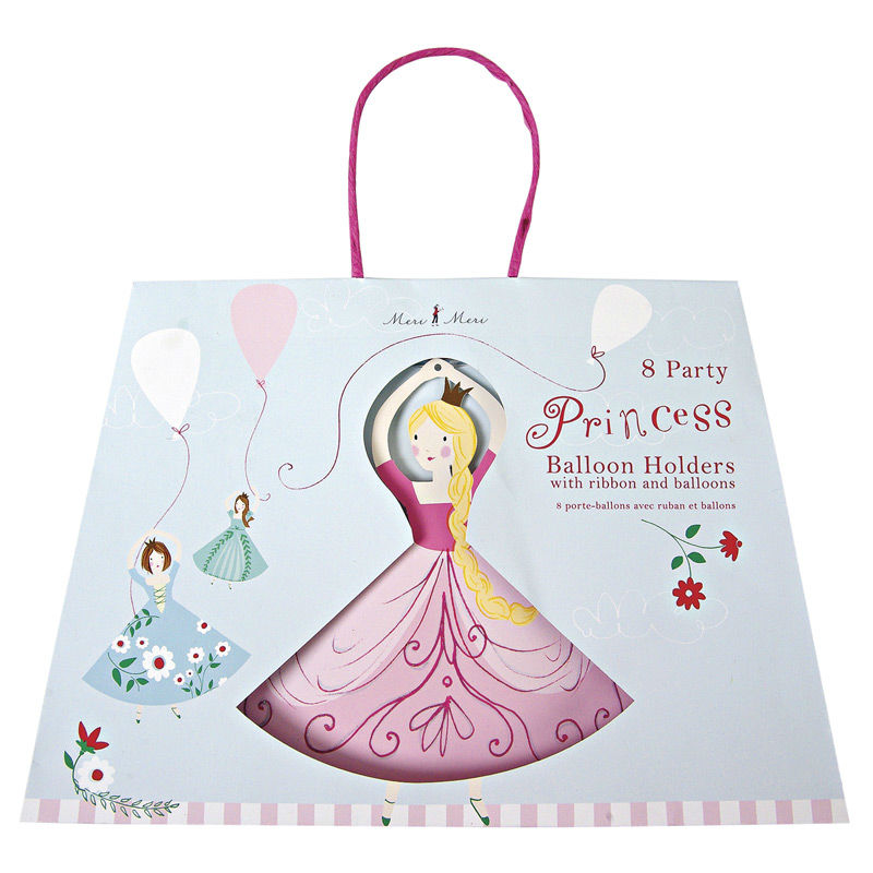 Image de  Set de 8 ballons princesse 